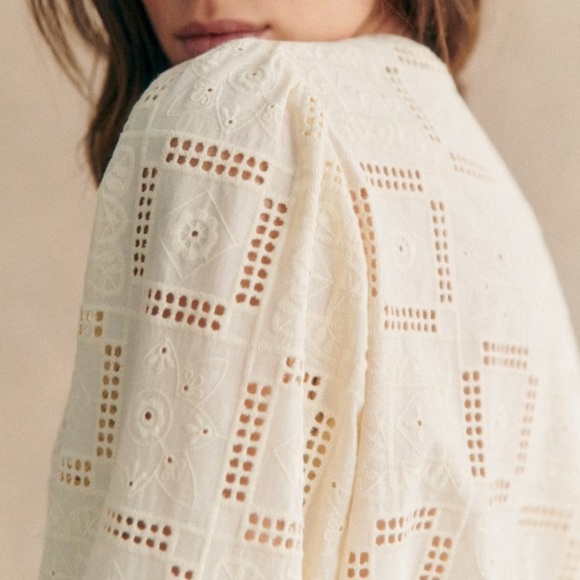 Sézane Amerie Shirt in Ecru, size small NWT - Picture 3 of 6